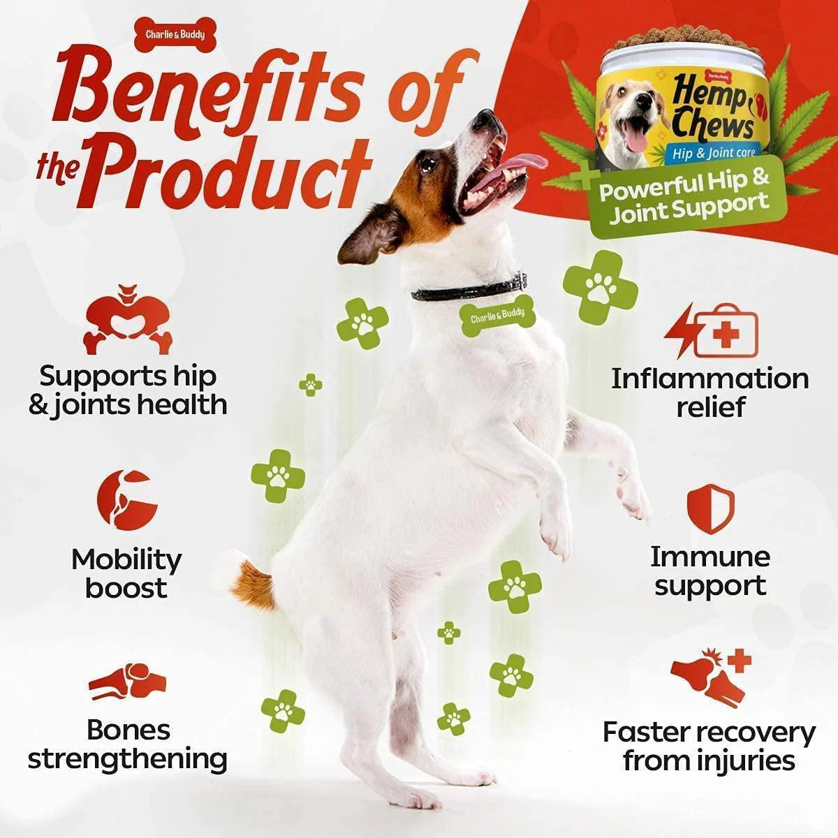 Hеmp Hiр and Jоint Supplement for Dogs 120 Hеmp Treats with Glucosamine