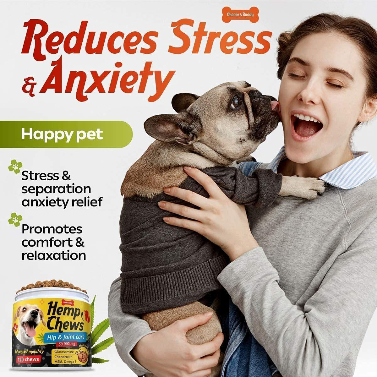 Hеmp Hiр and Jоint Supplement for Dogs 120 Hеmp Treats with Glucosamine