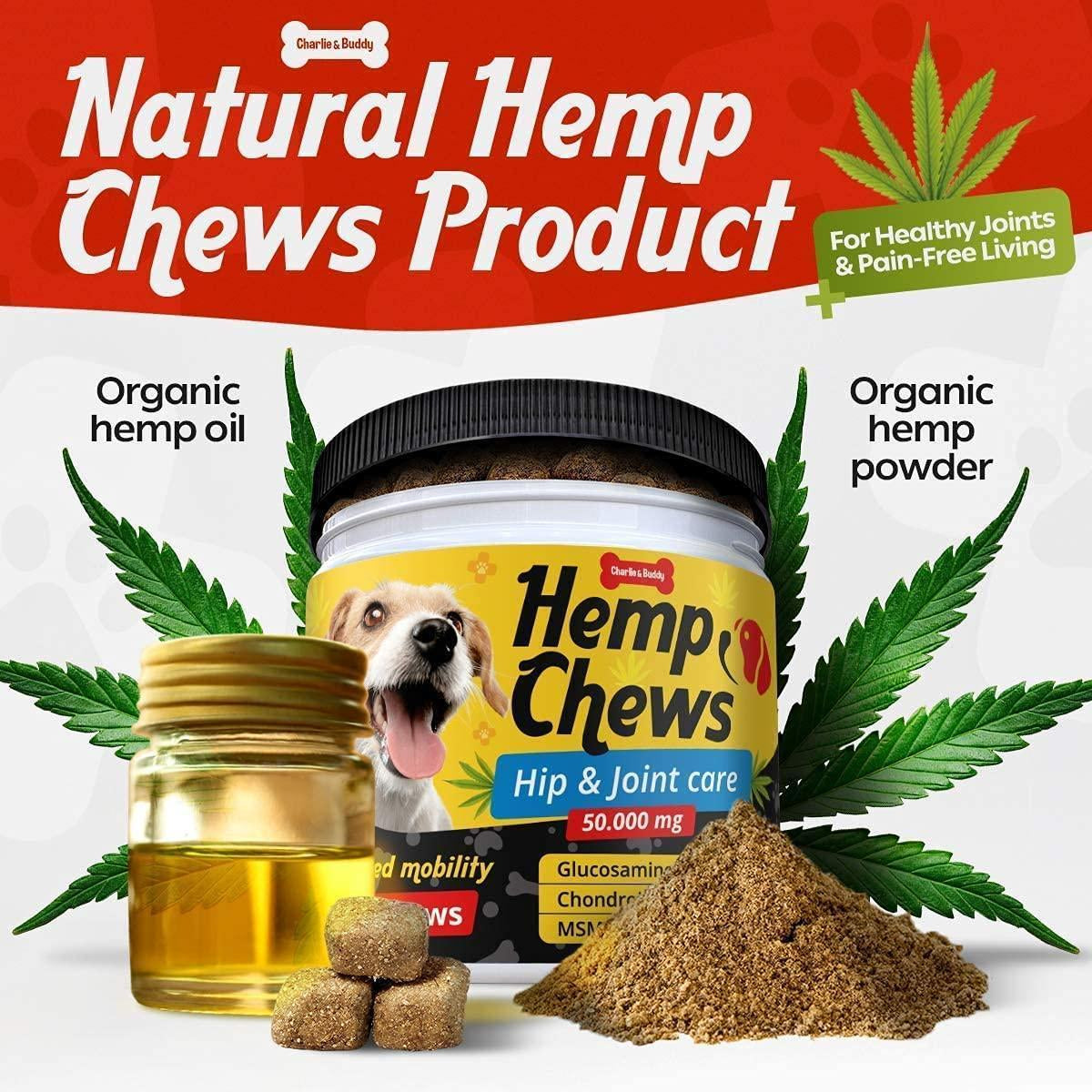 Hеmp Hiр and Jоint Supplement for Dogs 120 Hеmp Treats with Glucosamine