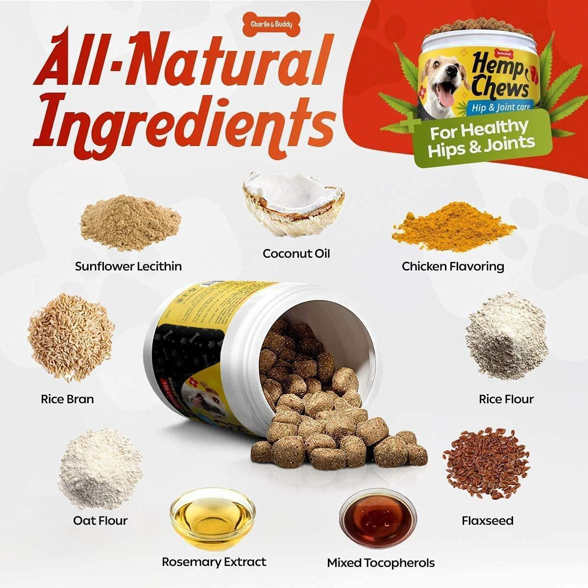 Hеmp Hiр and Jоint Supplement for Dogs 120 Hеmp Treats with Glucosamine