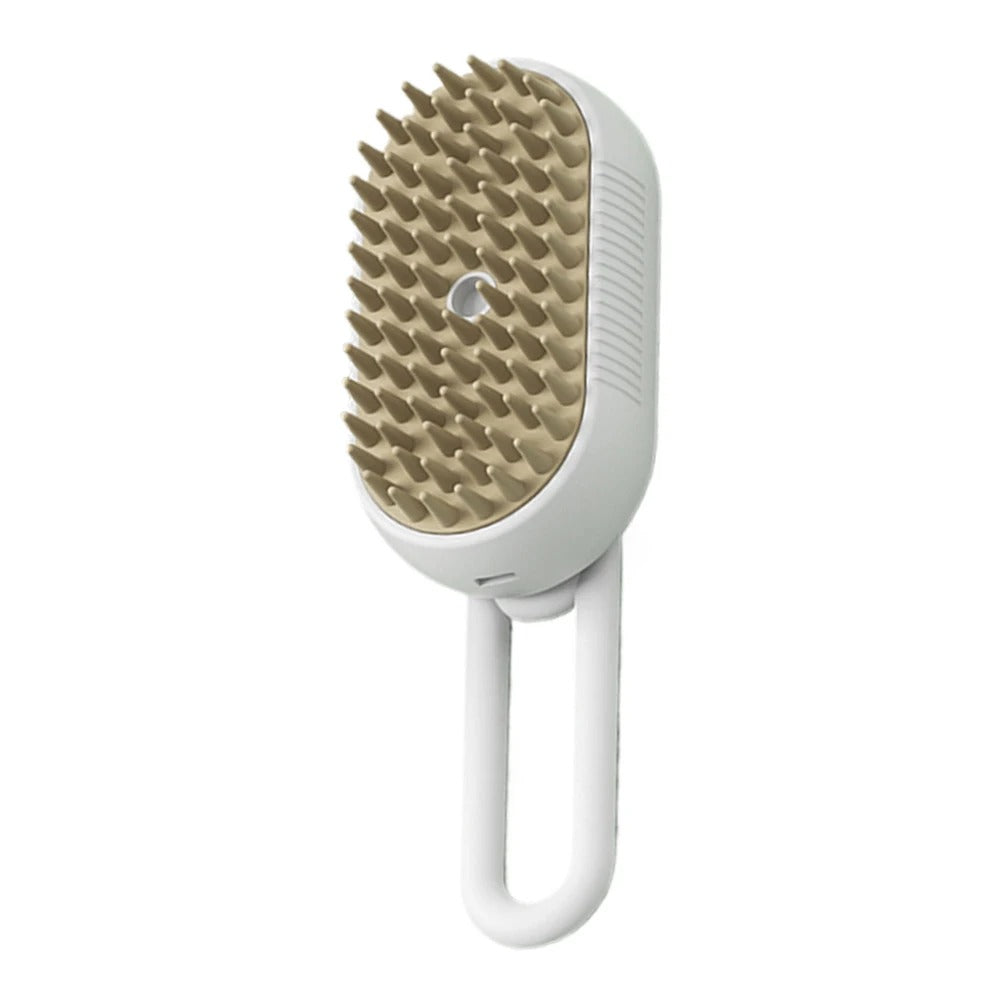 Electric Pet Steam Brush – 3-In-1 Pet Grooming Comb with Water Spray for Cats and Dogs, USB Rechargeable
